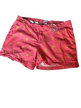 Coral flower-Print Women’s Shorts